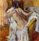 After the Bath, Woman Drying Herself 5 - Edgar Degas Oil Painting
