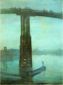Nocturne: Blue and Gold-Old Battersea Bridge - Oil Painting Reproduction On Canvas