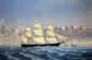 Clipper Ship 'Golden West' of Boston, Outward Bound - William Bradford Oil Painting