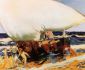 On the Beach, Valencia - Joaquin Sorolla y Bastida Oil Painting