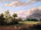 Strolling along a Country Roas - Thomas Birch Oil Painting