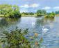 A Long Island Lake - William Merritt Chase Oil Painting