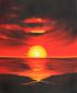 Tropischer Sonnenuntergang (Tropical Sunset) - Oil Painting Reproduction On Canvas