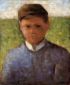 Young Peasant in Blue -Georges Seurat Oil Painting