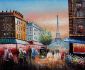 A Morning In Paris II - Oil Painting Reproduction On Canvas