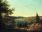 View of the Chain Bridge and Falls of Schuykill, Five Miles from Philadelphia - Thomas Birch Oil Painting