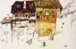 Old Houses in Krumau - by Egon Schiele