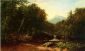 Fisherman by a Mountain Stream - Alfred Thompson Bricher Oil Painting