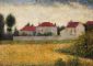 White Houses, Ville d'Avray - Georges Seurat Oil Painting