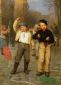 Flying Kites - John George Brown Oil Painting