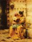 The Reading Lesson - Frederick Arthur Bridgeman Oil Painting