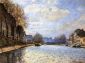 View of the Canal St. Martin - Oil Painting Reproduction On Canvas