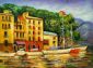 Boats At Rest - Oil Painting Reproduction On Canvas