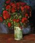 Vase with Red Poppies - Vincent Van Gogh Oil Painting