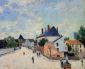 Street in Moret(Porte de Bourgogne from across the Bridge) - Oil Painting Reproduction On Canvas