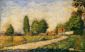 Village Road - Georges Seurat Oil Painting