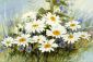 A bunch of wild chrysanthemums - Oil Painting Reproduction On Canvas