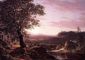 July Sunset, Berkshire County, Massachusetts - Frederic Edwin Church Oil Painting