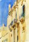 Facade of a Palazzo, Girgente, Sicily - John Singer Sargent Oil Painting