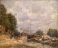 Barges at Billancourt - Oil Painting Reproduction On Canvas