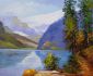 Lake Louise, British Columbia - Oil Painting Reproduction On Canvas