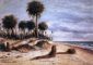 Palm Trees on the Beach at Fort Walton - Oil Painting Reproduction On Canvas