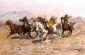 Outnumbered - Charles Marion Russell Oil Painting