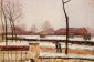 Winter Landscape, Moret - Alfred Sisley Oil Painting