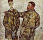 Double Portrait - Egon Schiele Oil Painting