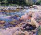 Man Seated by a Stream - Oil Painting Reproduction On Canvas