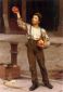 The Young Apple Salesman - John George Brown Oil Painting