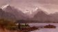 The Grand Tetons, Wyoming - Albert Bierstadt Oil Painting