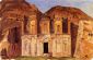 View of Ed Deir, Petra, Jordan - Frederic Edwin Church Oil Painting