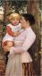 Mother and Child - James Carroll Beckwith Oil Painting,