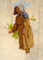 Grape Picker in a Cap - Jean Frederic Bazille Oil Painting