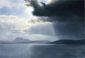 Approaching Thunderstorm on the Hudson River - Albert Bierstadt Oil Painting