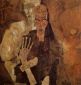 The Self-Seers II - Egon Schiele Oil Painting
