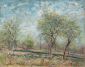 Apple Trees in Bloom - Alfred Sisley Oil Painting