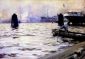 Hamburg Harbour - Oil Painting Reproduction On Canvas