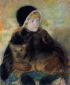 Elsie Cassatt Holding a Big Dog - Mary Cassatt Oil Painting