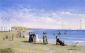 Beach Scene, Trouville-sur-Mer - Conrad Wise Chapman Oil Painting