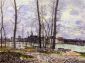 Flood at Moret-sur-Loing - Alfred Sisley Oil Painting