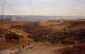 Mountains of Moab Seen from Bethany - Gustav Bauernfeind Oil Painting