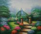 Hidden Gazebo - Oil Painting Reproduction On Canvas