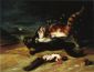Two Cats Fighting - John James Audubon Oil Painting