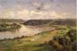 The Ohio river from the College Campus, Hanover - Theodore Clement Steele Oil Painting
