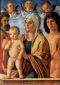 Madonna with Child and Sts Peter and Sebastian - Giovanni Bellini Oil Painting