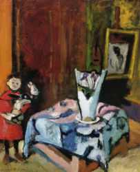 Pierre with Wooden Horse - Henri Matisse Oil Painting