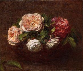 Roses 14 -   Henri Fantin-Latour Oil Painting