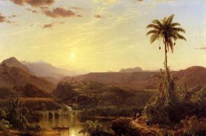 The Cordilleras: Sunrise -   Frederic Edwin Church Oil Painting